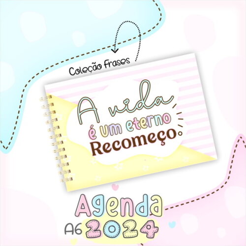 Arquivo Digital Mini Agenda A6 - 2024 #2285