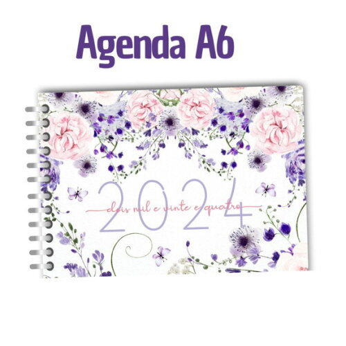 Arquivo Digital Mini Agenda A6 - 2024 #2288