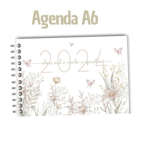Arquivo Digital Mini Agenda A6 - 2024 #2290