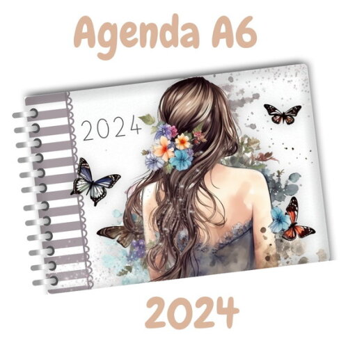 Arquivo Digital Mini Agenda A6 - 2024 #2294
