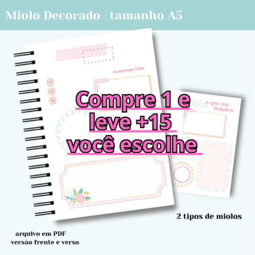 Arquivo Digital Miolo Decorado #6853