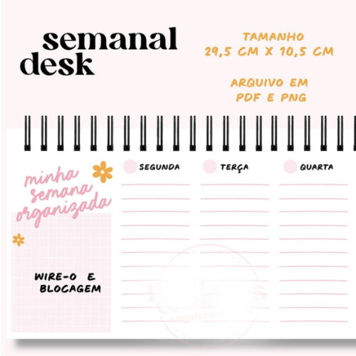 Arquivo Digital Palnner Semanal #6855