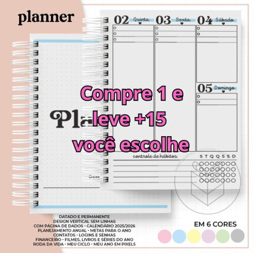 Arquivo Digital Planner 2025 #5736