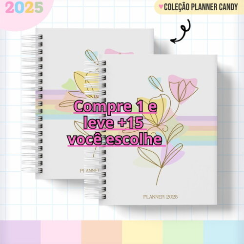 Arquivo Digital Planner Candy 2025 #6042