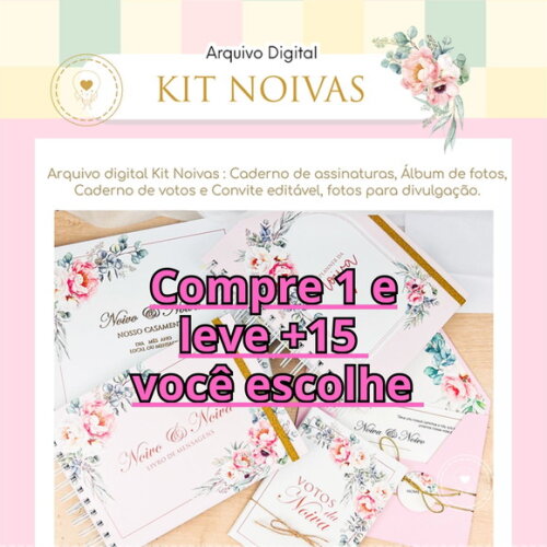 Arquivo Digital Planner da Noiva #3625