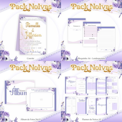 Arquivo Digital Planner da Noiva #4618