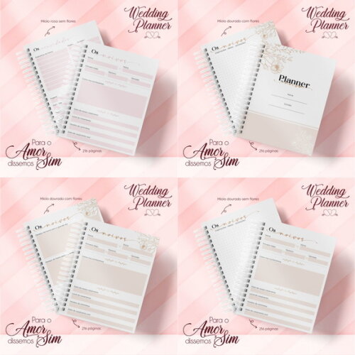 Arquivo Digital Planner da Noiva #5392
