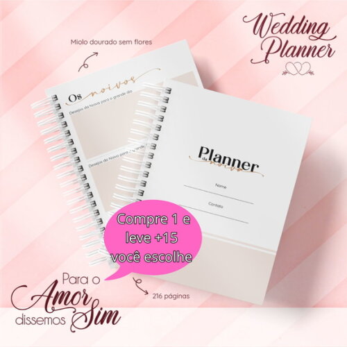 Arquivo Digital Planner da Noiva #5392