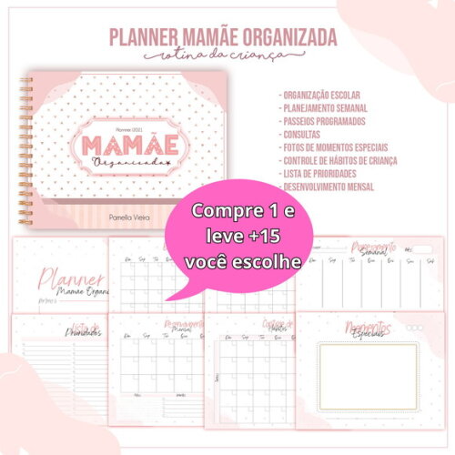 Arquivo Digital Planner Dia das Mães #3956