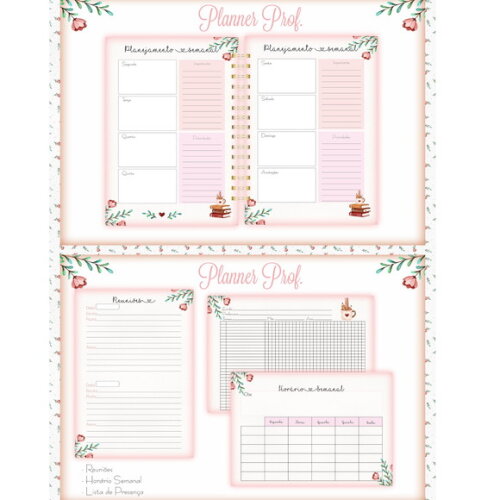 Arquivo Digital Planner Professor #3047