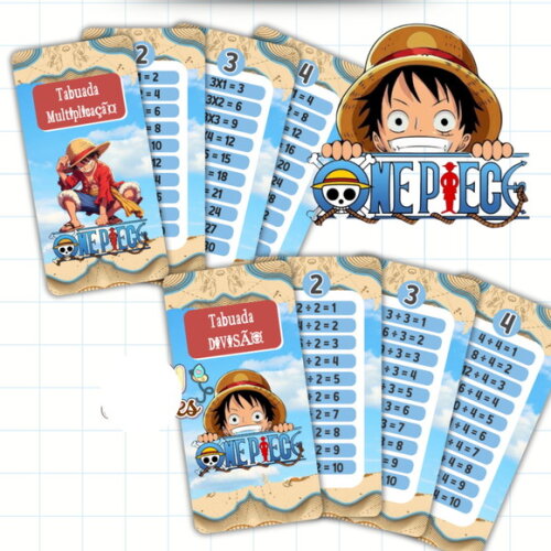 Arquivo Digital Tabuada One Piece #7706