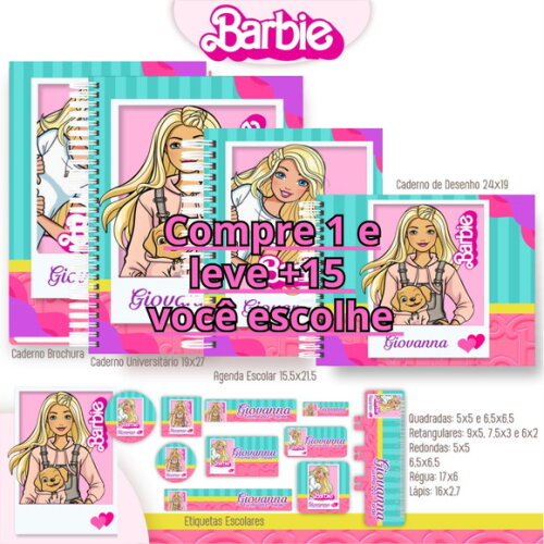 Arquivo Digital Volta Ás Aulas Barbie #4666