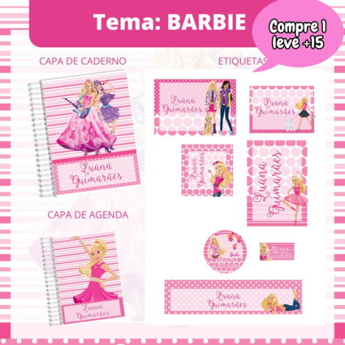 Arquivo Digital Volta às Aulas Barbie #3642