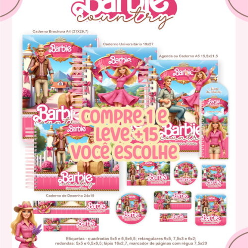 Arquivo Digital Volta Ás Aulas Barbie Country 2026 #7244