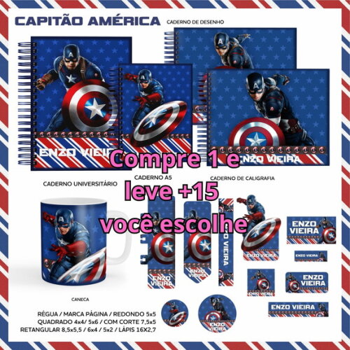 Arquivo Digital Volta Ás Aulas Capitão América #3616