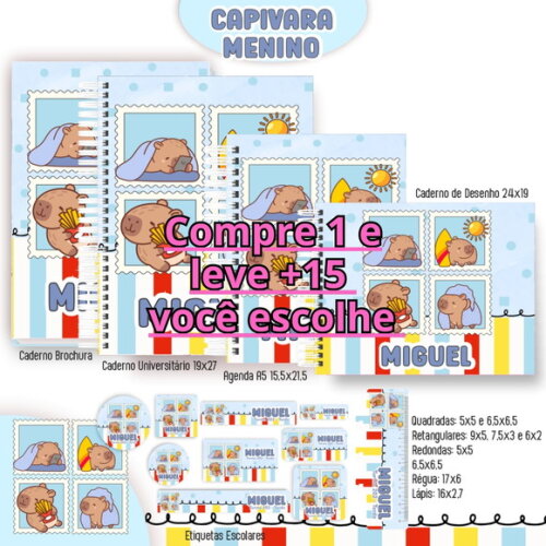 Arquivo Digital Volta Ás Aulas Capivara Menino #6292