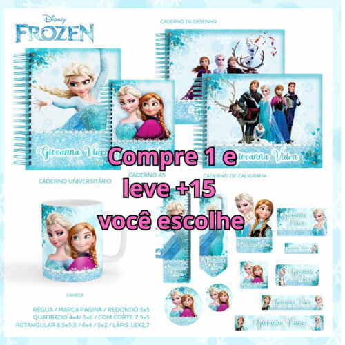 Arquivo Digital Volta Ás Aulas Frozen #5550