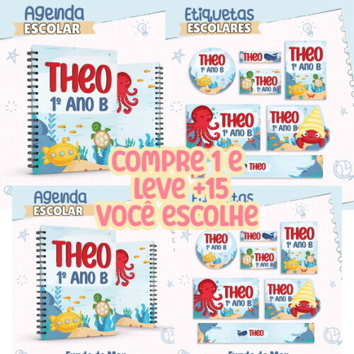 Arquivo Digital Volta Ás Aulas Fundo do Mar #7625