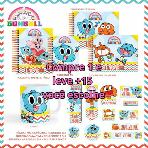 Arquivo Digital Volta Ás Aulas Gumball #5513
