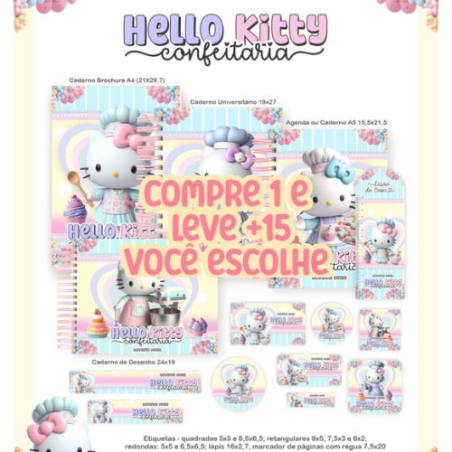 Arquivo Digital Volta Ás Aulas Hello Kitty 2026 #7523