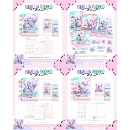 Arquivo Digital Volta Ás Aulas Hello Kitty Sereia 2026 #4668