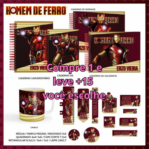 Arquivo Digital Volta Ás Aulas Homem de Ferro #5549