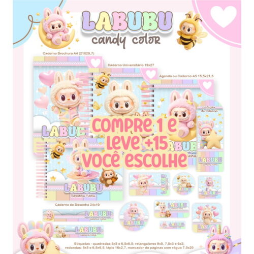 Arquivo Digital Volta Ás Aulas Labubu Candy 2026 #7605