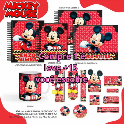 Arquivo Digital Volta Ás Aulas Mickey #5496