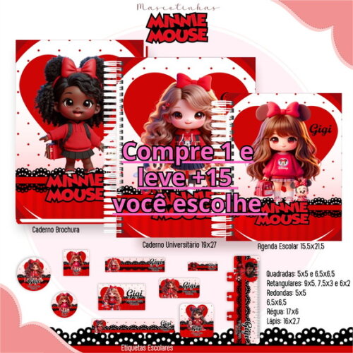 Arquivo Digital Volta Ás Aulas Minnie #5321