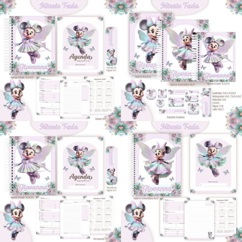 Arquivo Digital Volta Ás Aulas Minnie Fada 2025 #6260