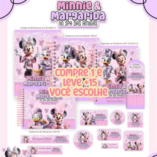 Arquivo Digital Volta Ás Aulas Minnie e Margarida 2026 #7335