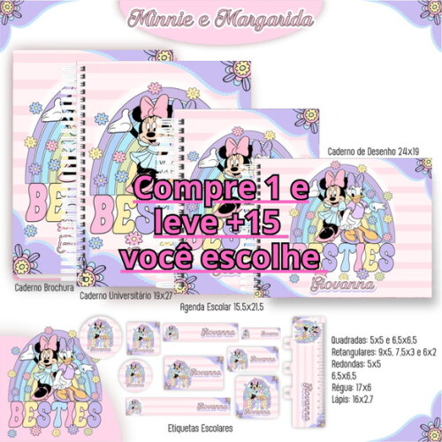 Arquivo Digital Volta Ás Aulas Minnie e Margarida #5152