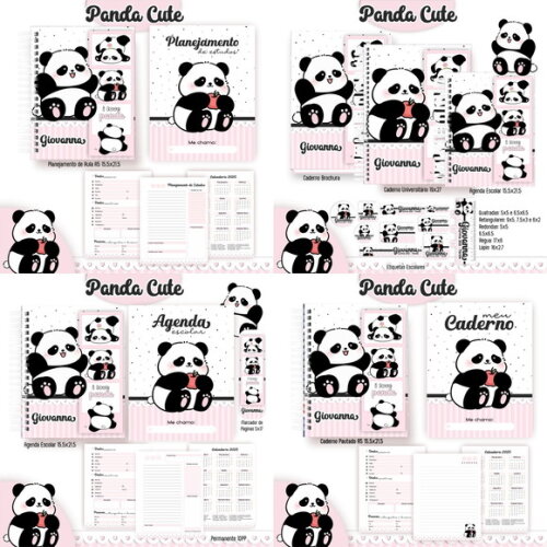 Arquivo Digital Volta Ás Aulas Panda Cute #6029