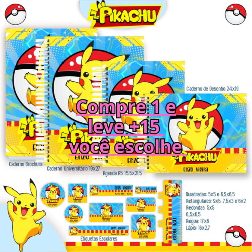 Arquivo Digital Volta Ás Aulas Pikachu #4661