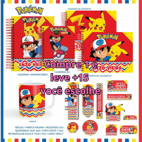 Arquivo Digital Volta Ás Aulas Pokémon #5536