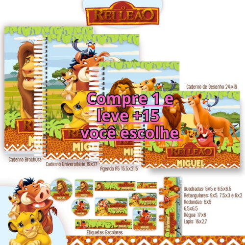 Arquivo Digital Volta Ás Aulas Rei Leão #4652
