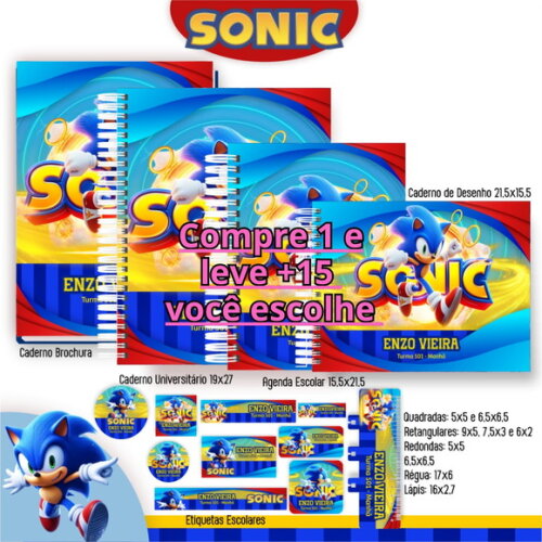 Arquivo Digital Volta Ás Aulas Sonic #6023