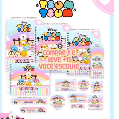 Arquivo Digital Volta as Aulas Tsum Tsum 2026 #7637