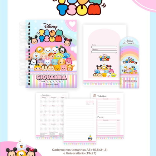 Arquivo Digital Volta as Aulas Tsum Tsum 2026 #7637