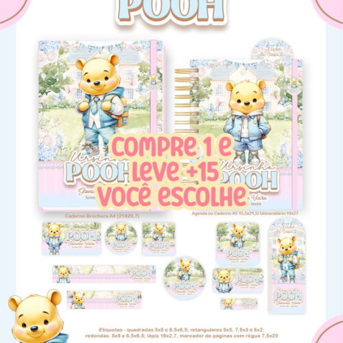 Arquivo Digital Volta Ás Aulas Ursinho Pooh 2026 #7425