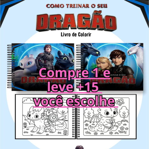 Arquivo Livro de Colorir Como Treina Seu Dragão #6972