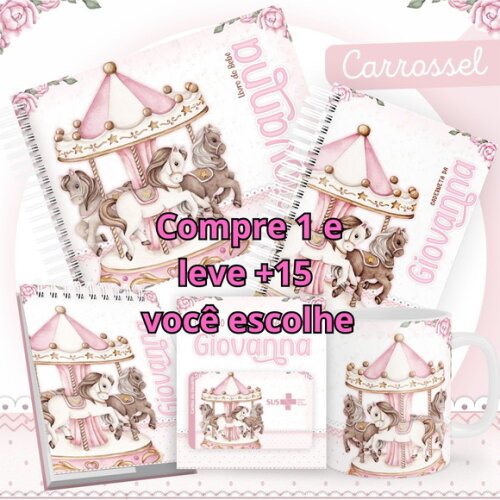Arquivo Livro do Bebê e Caderneta Carrossel #1488