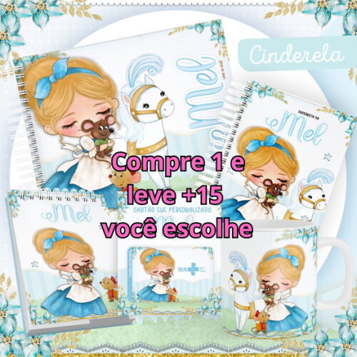 Arquivo Livro do Bebê e Caderneta Cinderela #1486