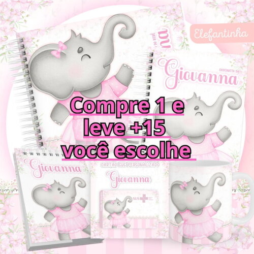 Arquivo Livro do Bebê e Caderneta Elefantinha #2529
