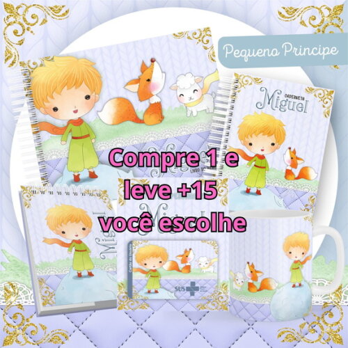 Arquivo Livro do Bebê e Caderneta o Pequeno Príncipe #1465