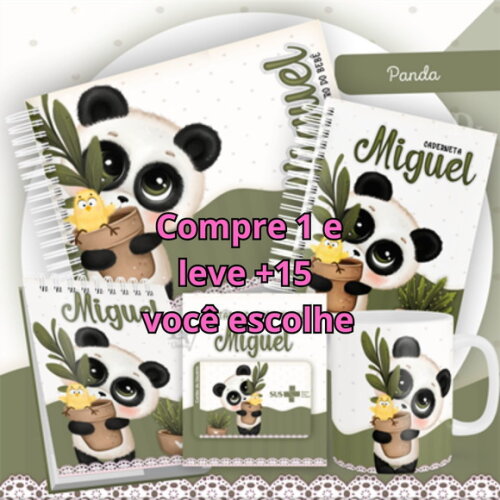Arquivo Livro do Bebê e Caderneta Panda #1460