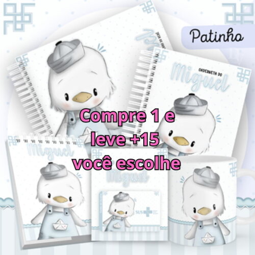 Arquivo Livro do Bebê e Caderneta Patinho #1459