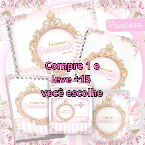 Arquivo Livro do Bebê e Caderneta Princesa #1457