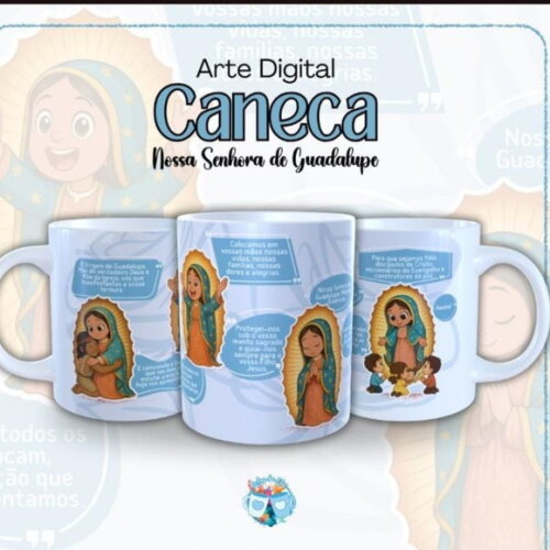 Arte de Caneca Ave Maria #7552