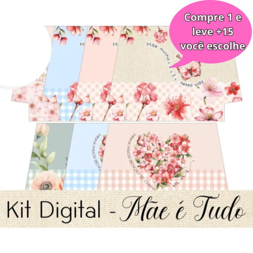 Arte Digital Necessaire Sublimação Dia das Mães #3949
